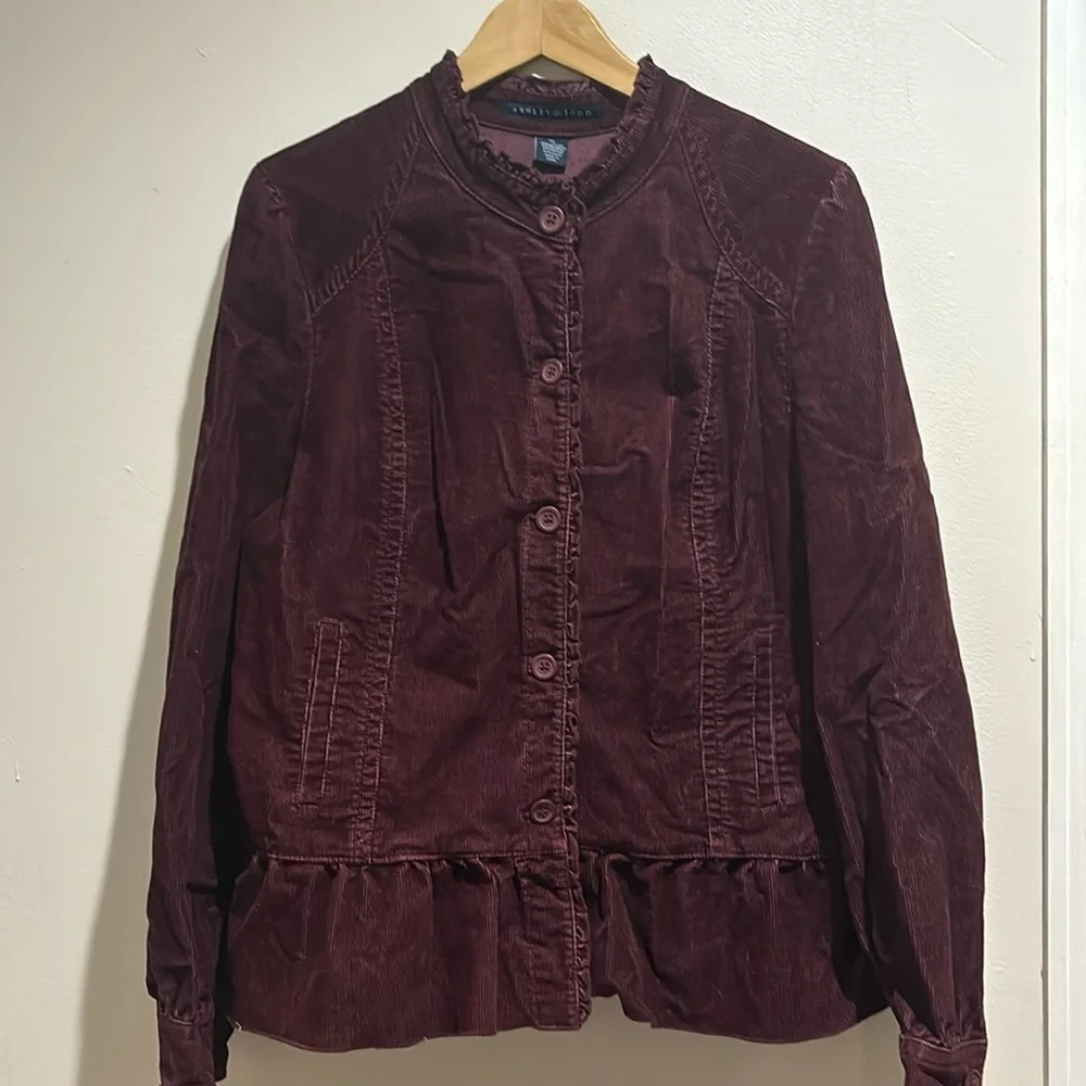 Ashley Judd Corduroy Jacket Size XL NWT